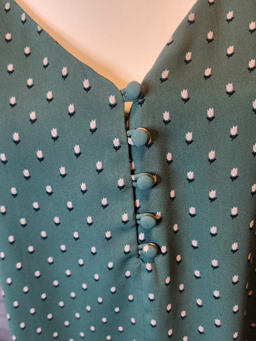 LOFT Pink Label on Teal Garment - Picture 4 of 5
